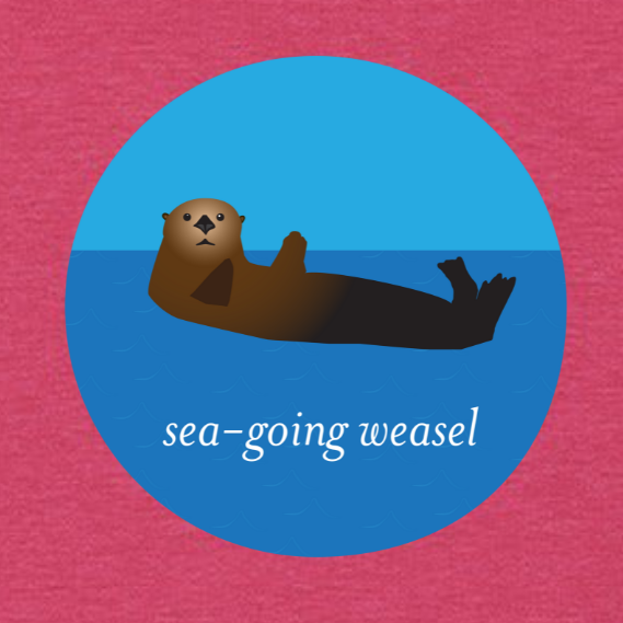 Mr Otter, the Sea-Going Weasel Tee