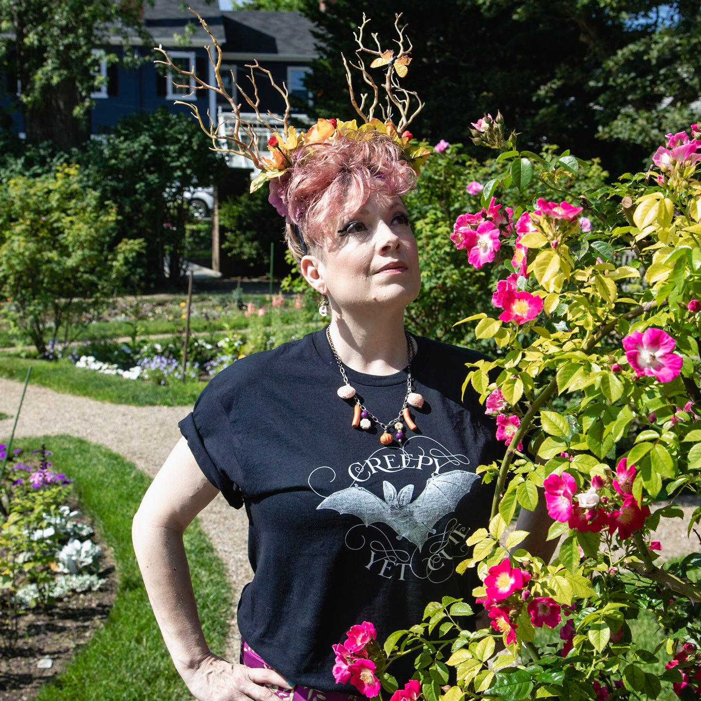 Creepy yet Cute Goth Bat Tee