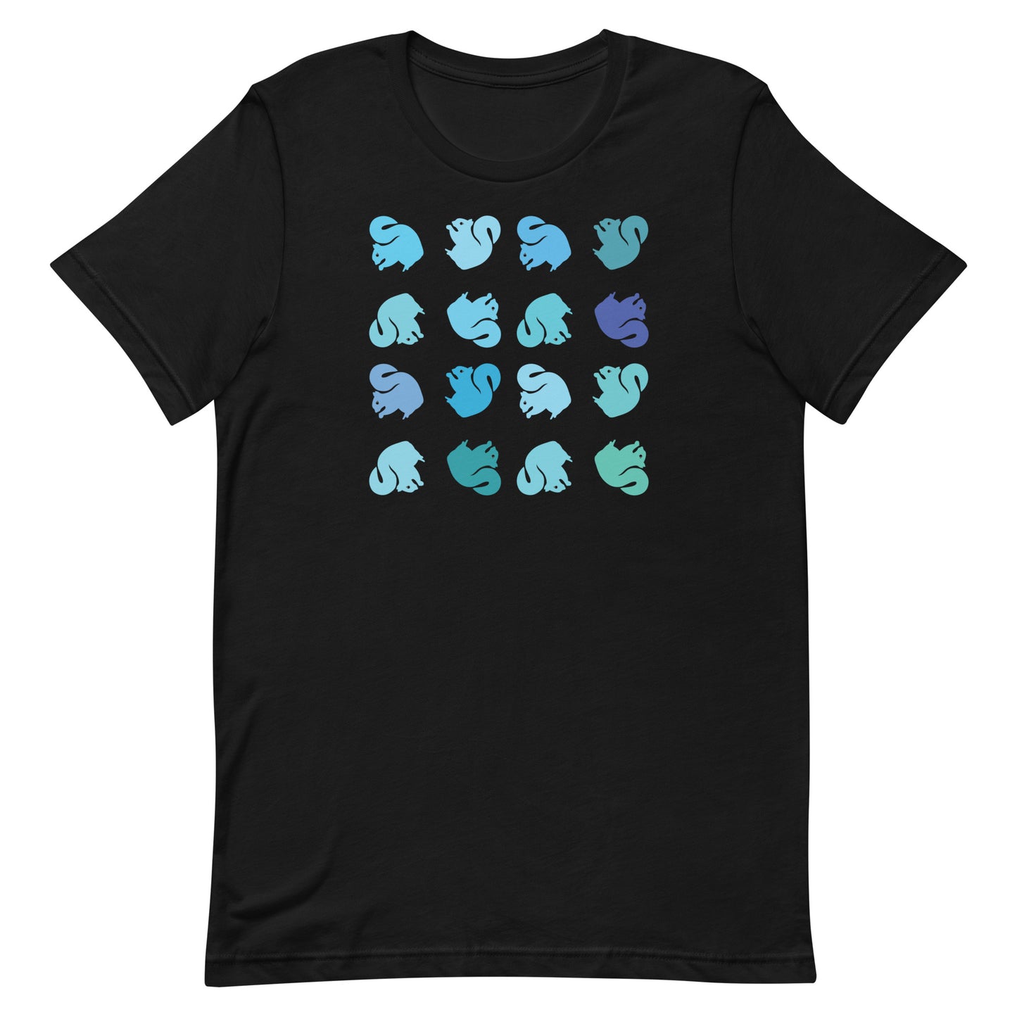 Blue Modern Squirrels Tee