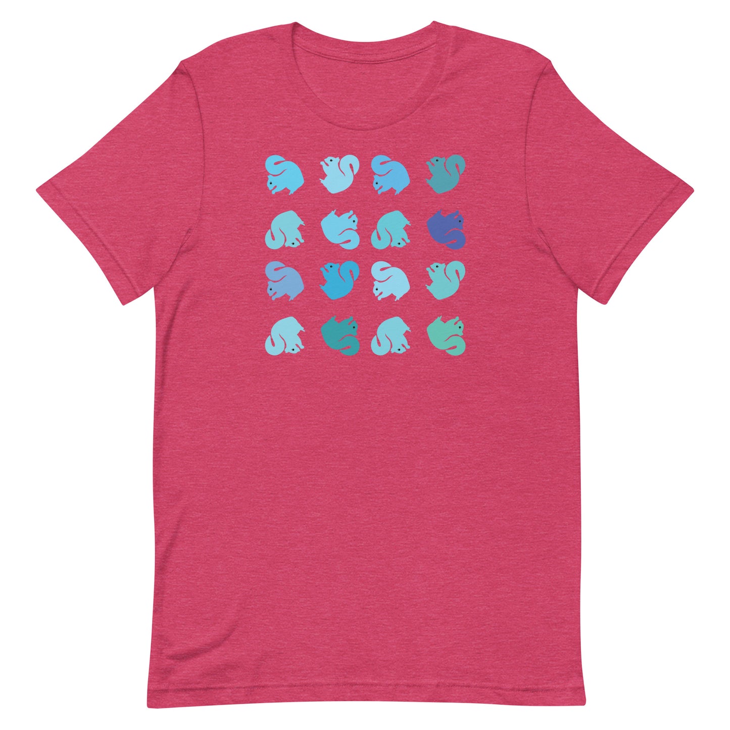 Blue Modern Squirrels Tee