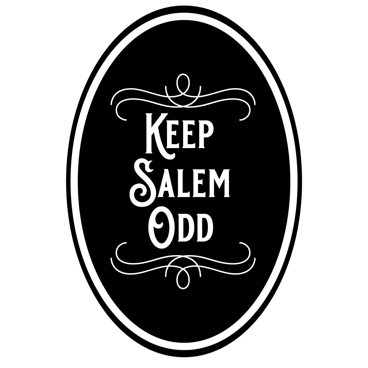 Keep Salem Odd Oval Stickers