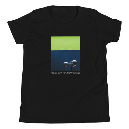 Rockets Burst from the Streetlamps Youth "Departed" T-shirt