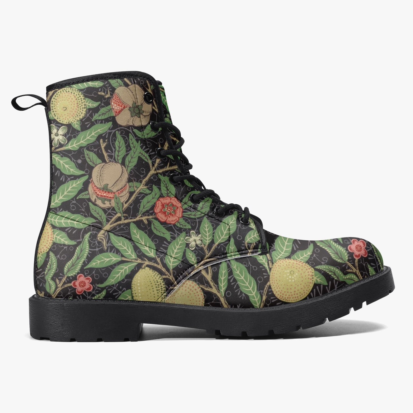 Flowered Boots: Docs Style William Morris Wallpaper Pattern Pomegranate