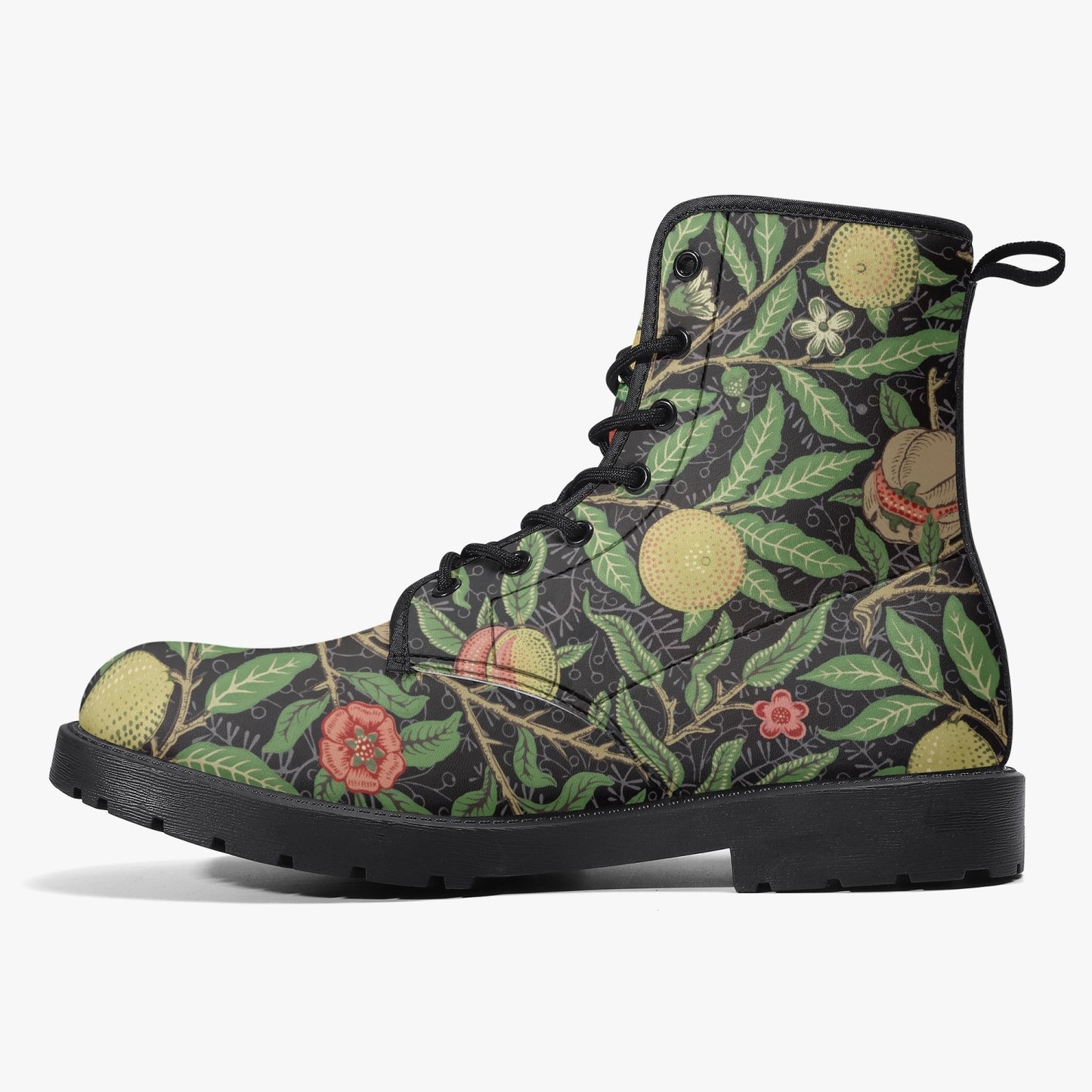 Flowered Boots: Docs Style William Morris Wallpaper Pattern Pomegranate