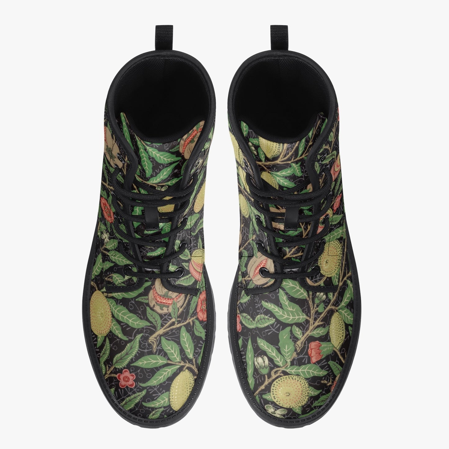 Flowered Boots: Docs Style William Morris Wallpaper Pattern Pomegranate