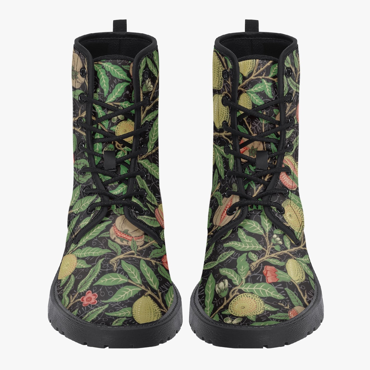 Flowered Boots: Docs Style William Morris Wallpaper Pattern Pomegranate