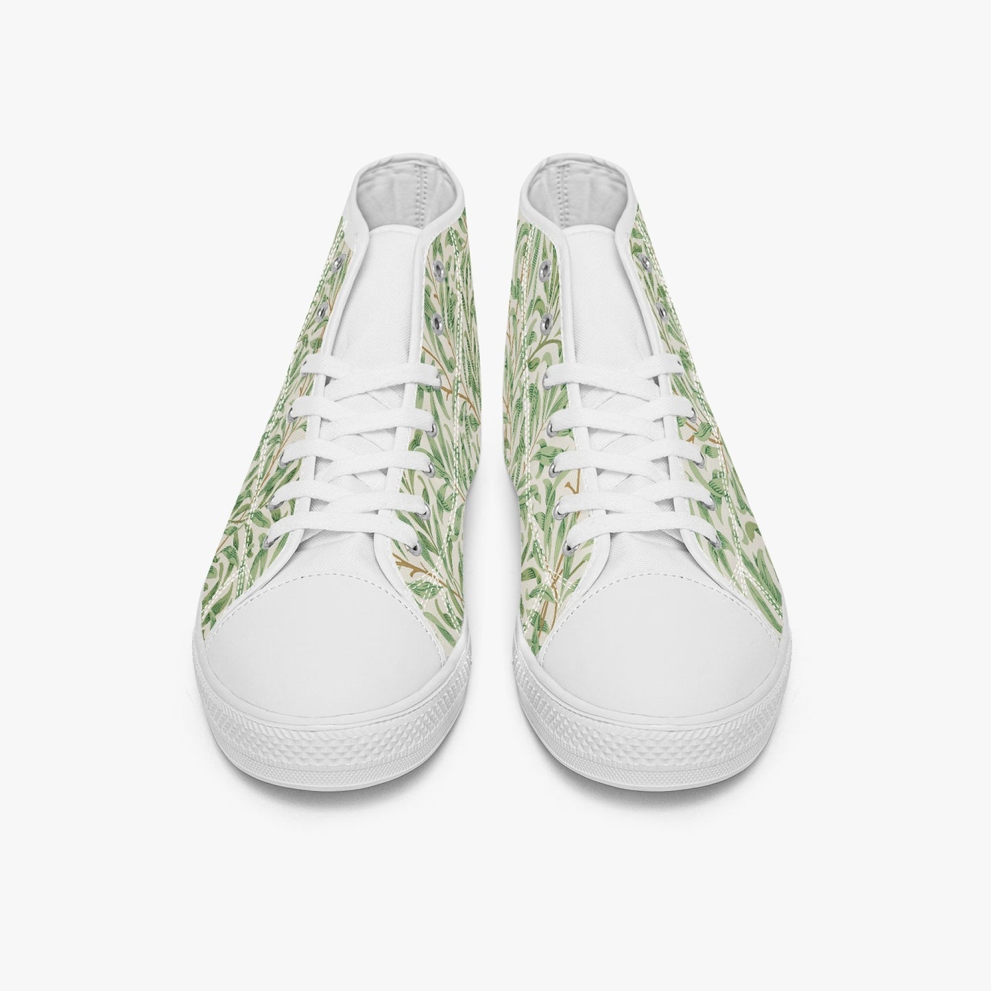 Flowered Sneakers: Canvas High-Tops with Willow Boughs William Morris Wallpaper Design