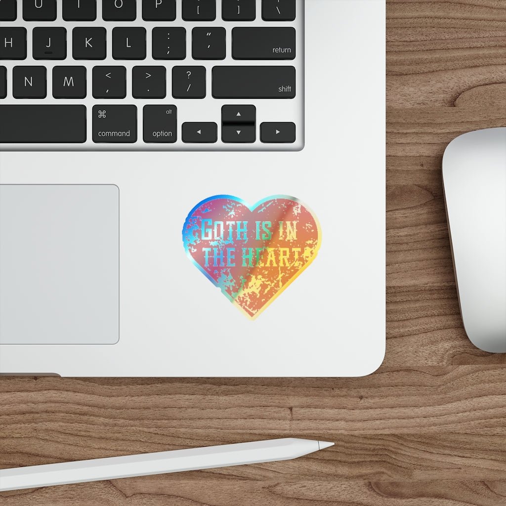 Goth is in the Heart holographic stickers (for cool kids) - Keep Salem Odd