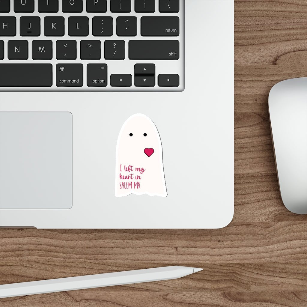 I left my heart… ghost sticker - Keep Salem Odd