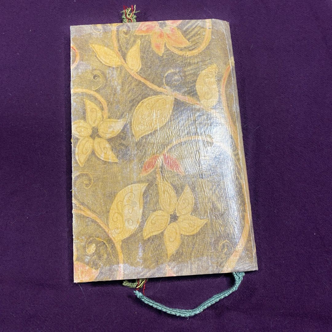 "Starry Flowers" Handmade Pocket Journal