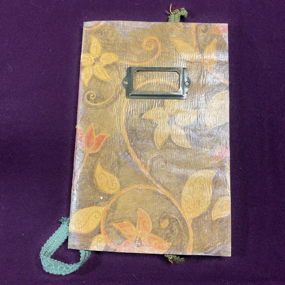 "Starry Flowers" Handmade Pocket Journal