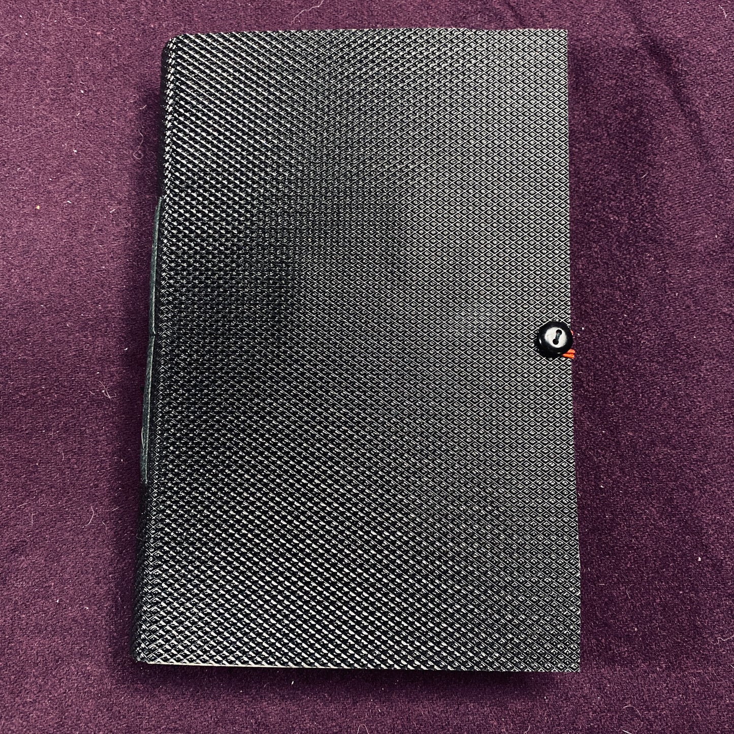 Black Rubber Chunky Handmade Journal