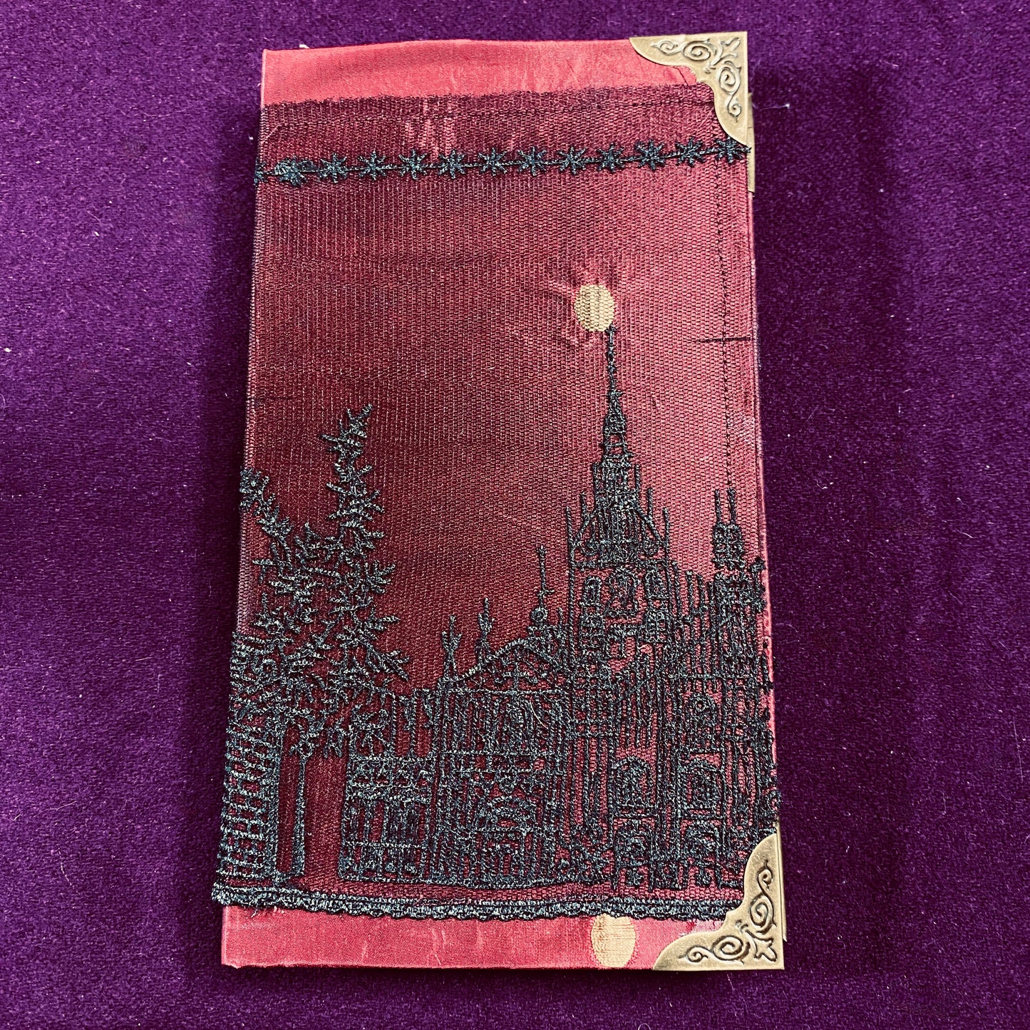 "Gothic Spire" Lace Handmade Art Journal