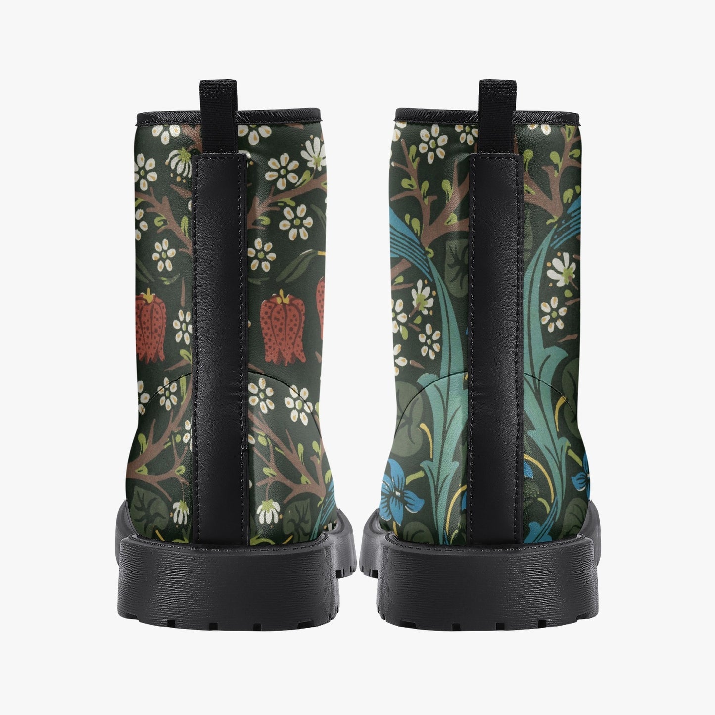 Flowered Boot Docs Style: William Morris Buckthorn Wallpaper Pattern