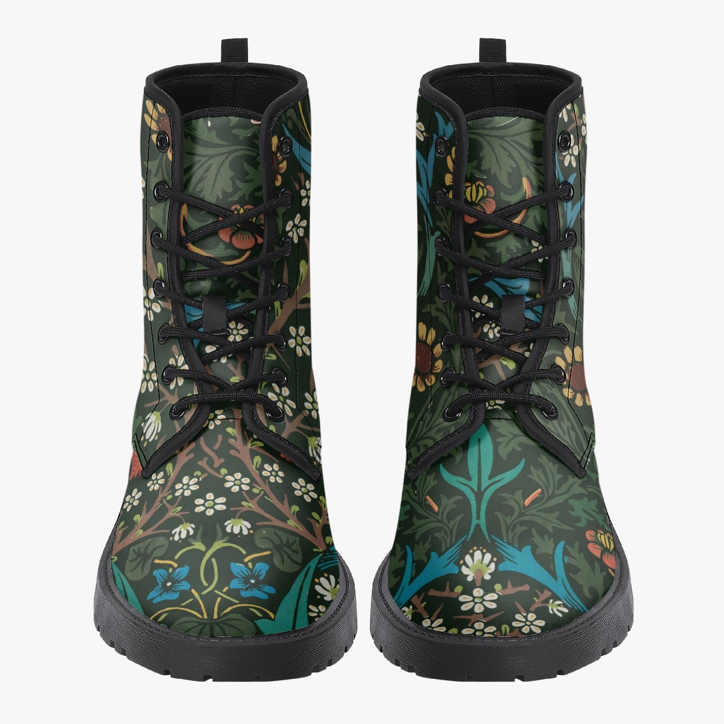 Flowered Boot Docs Style: William Morris Buckthorn Wallpaper Pattern