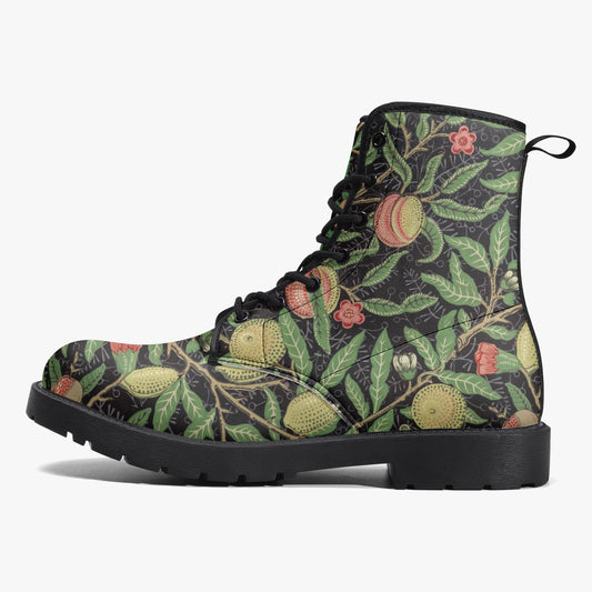 Flowered Boots: Docs Style William Morris Wallpaper Pattern Pomegranate