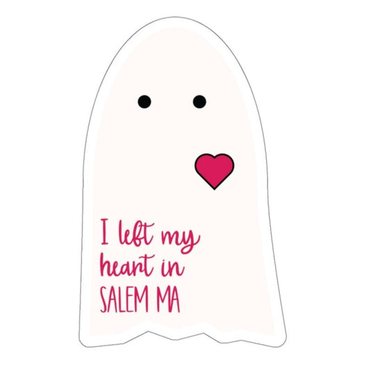 I left my heart… ghost sticker - Keep Salem Odd